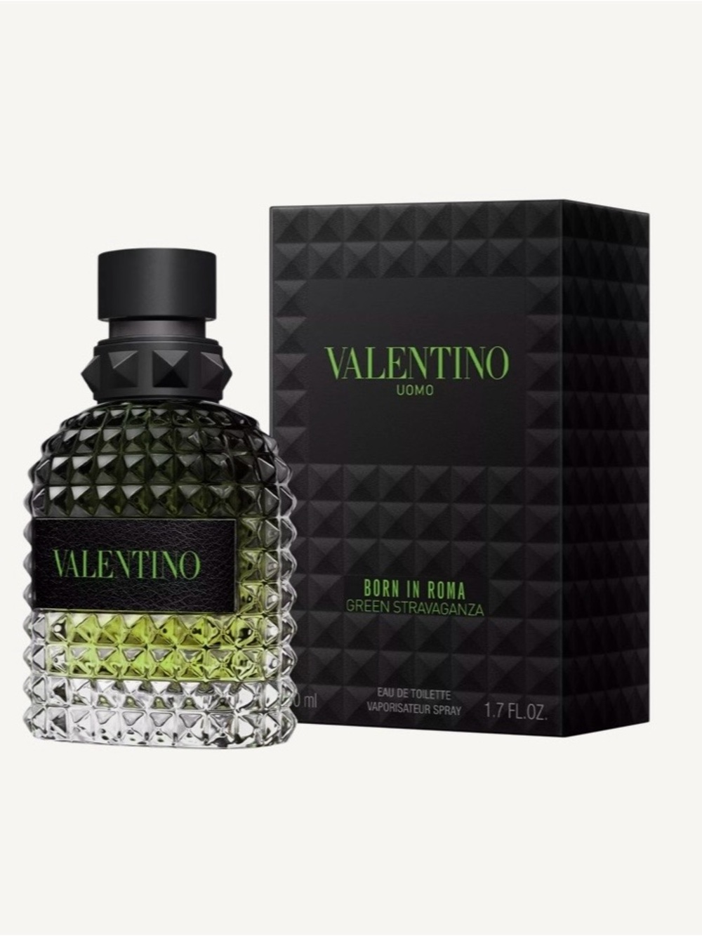 Valentino Uomo Born In Roma Green Stravaganza Eau de Toilette - Green & Black